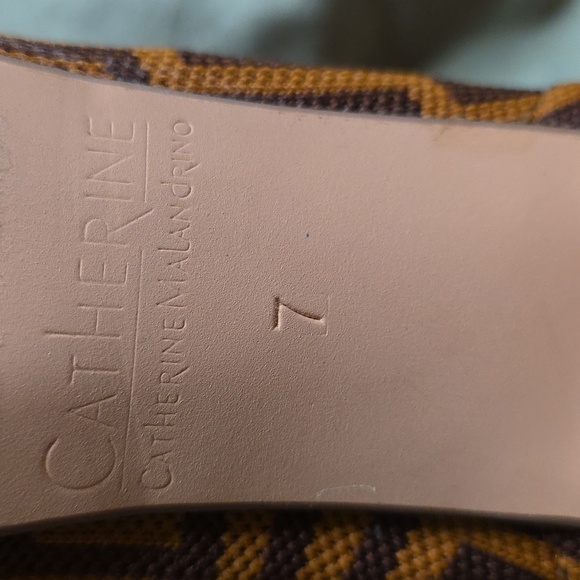 Catherine Malandrino Brown Geometric Heeled Boots - Picture 6 of 6